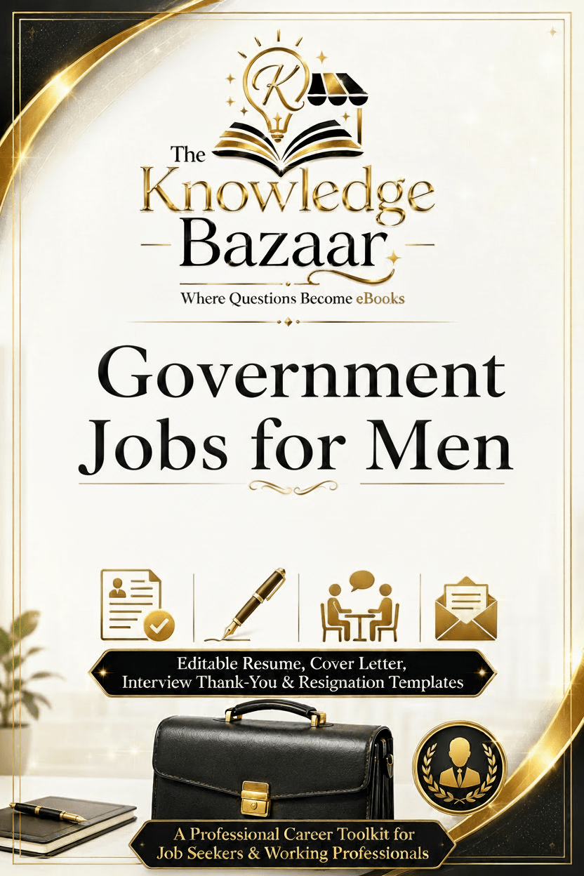Government Jobs for Men