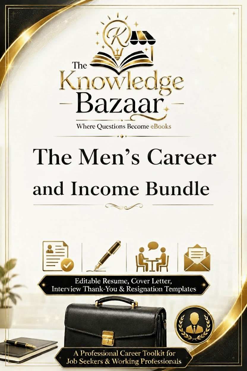 The Men’s Career & Income Builder Bundle